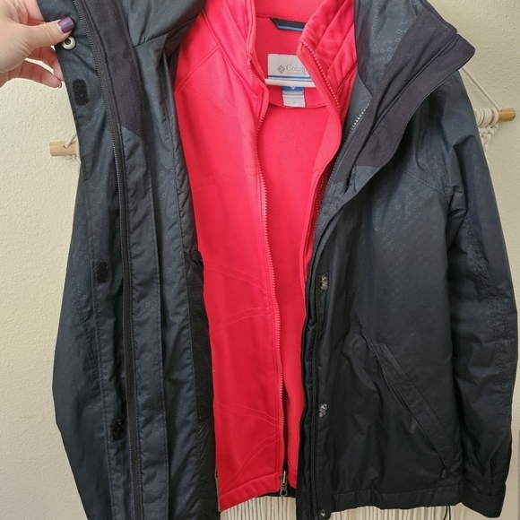 Womans Columbia 2 In 1 Coat MEDIUM - Picture 4 of 10